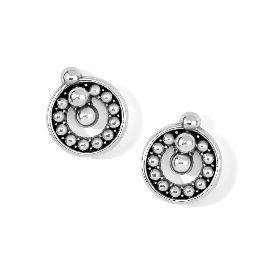 1980s Inspired Dot Ring Post Earrings – Urban Elegance Studs