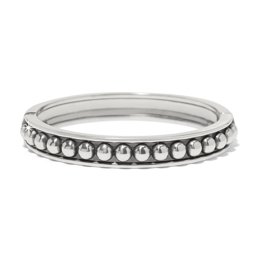 Pretty Tough Stud Hinged Silver Bangle – Handcrafted Jewelry