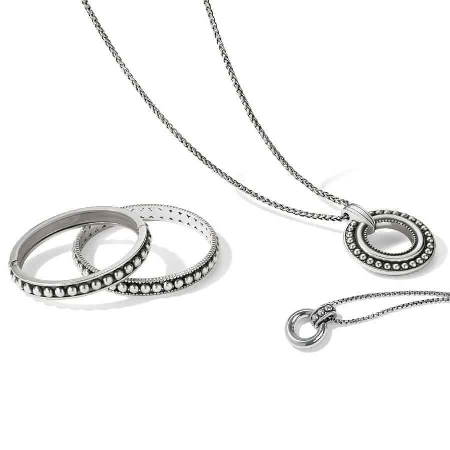 Pretty Tough Stud Hinged Silver Bangle – Handcrafted Jewelry