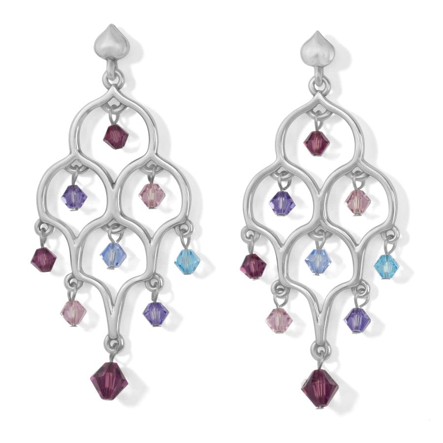 Amethyst Crystal Drop Earrings | Prism Lights Design