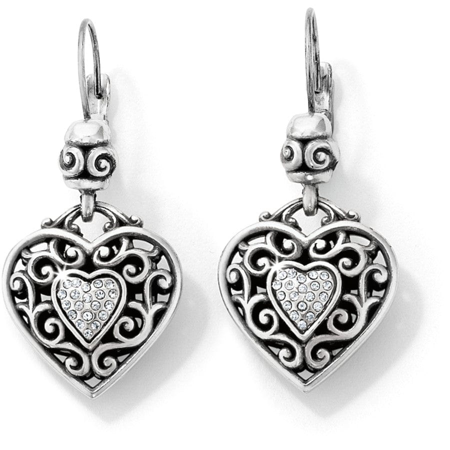 Balinese-Inspired Heart Leverback Earrings – Handcrafted Jewelry