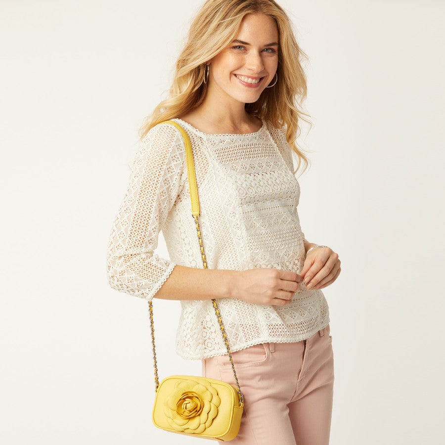 Rosie Mini Camera Bag with Hand-Curved Petals