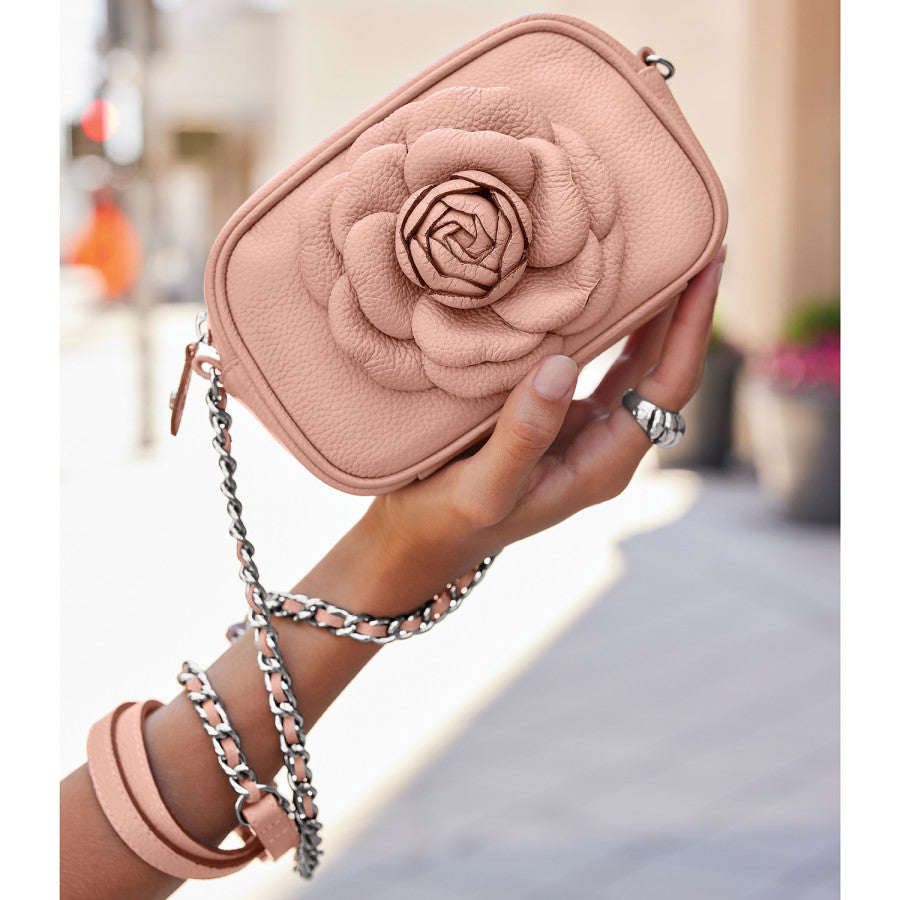 Rosie Mini Camera Bag with Hand-Curved Petals