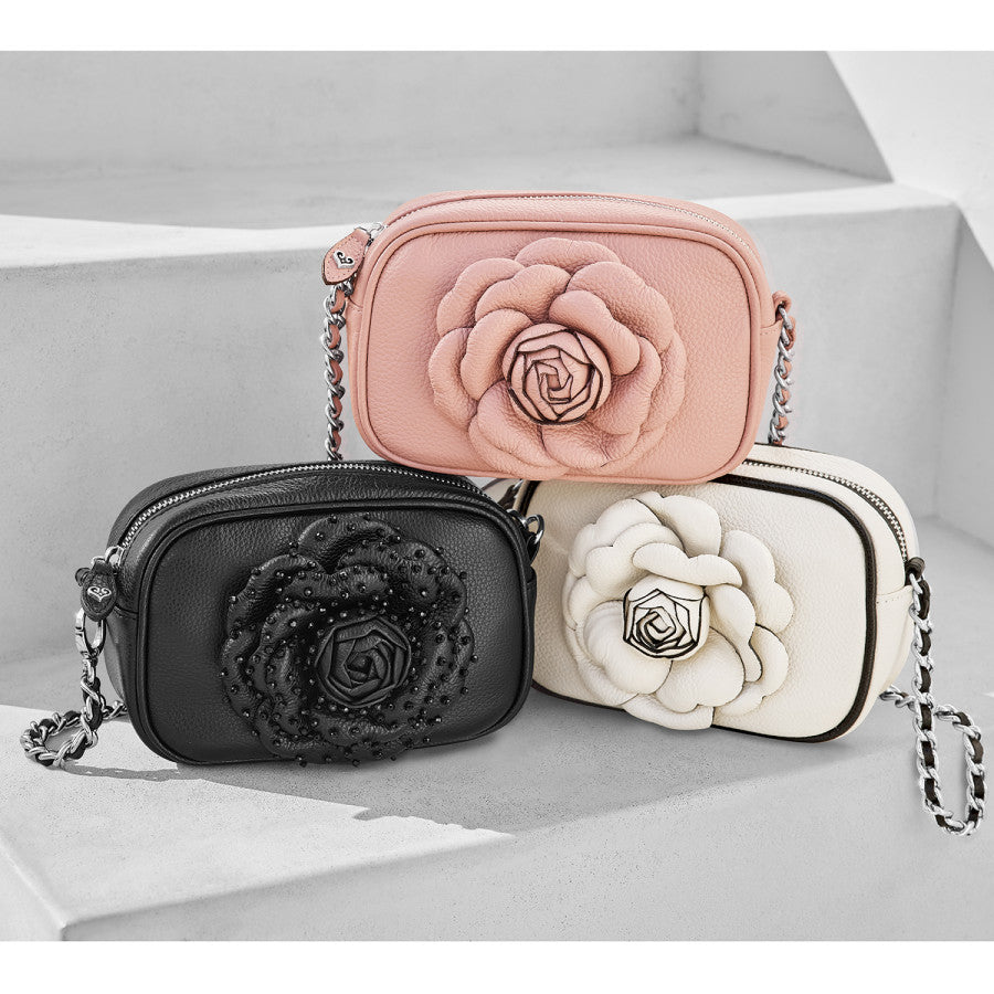 Rosie Mini Camera Bag with Hand-Curved Petals