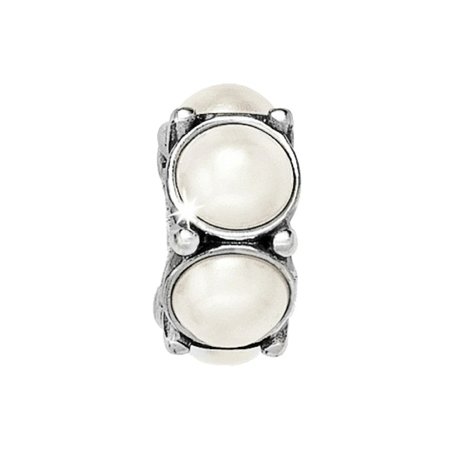 Black and Silver Crystal Roundabout Bead - Multi-Faceted Jewelry