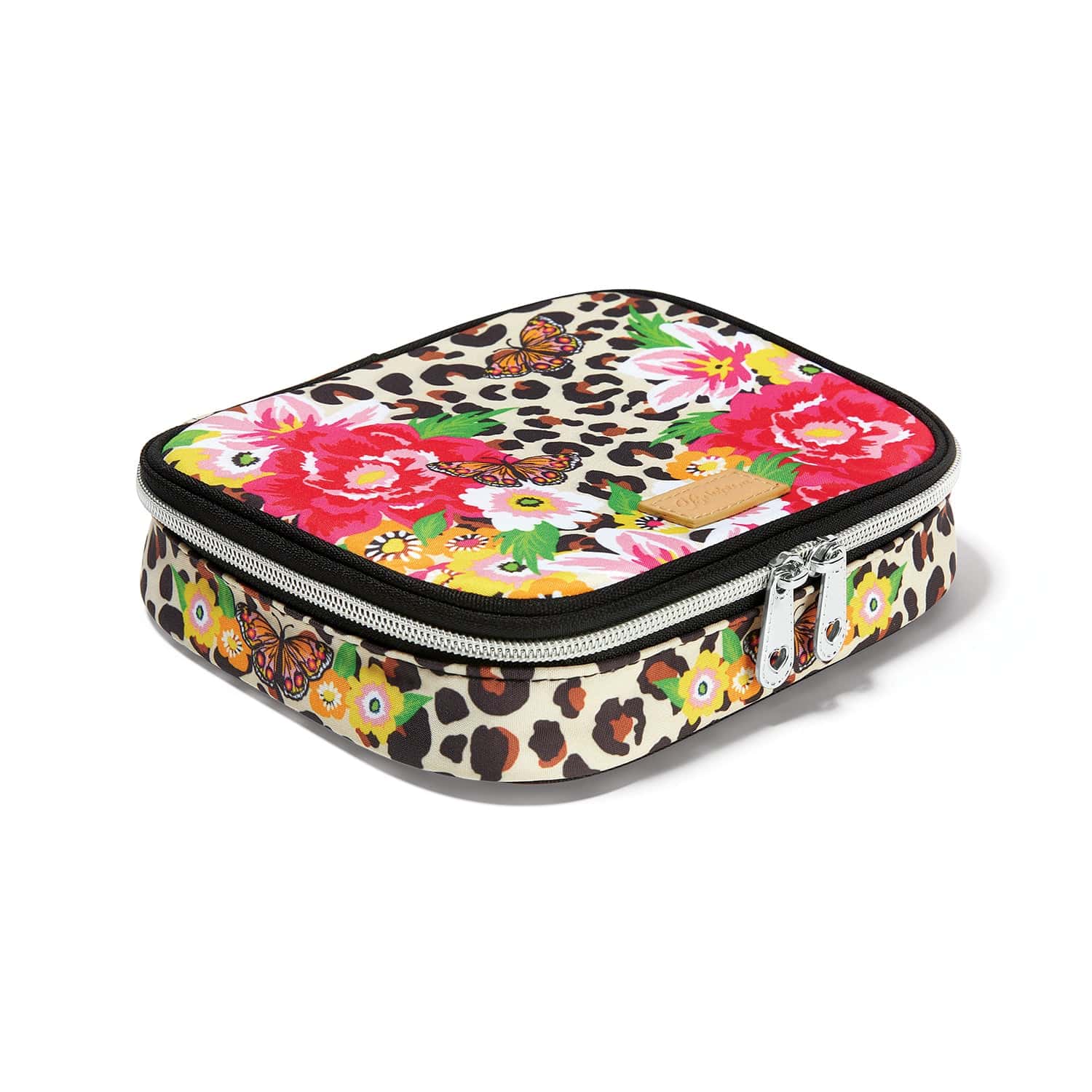 Hand-Painted Floral Jewelry Case by Catherine Hong - Retro Modern Design