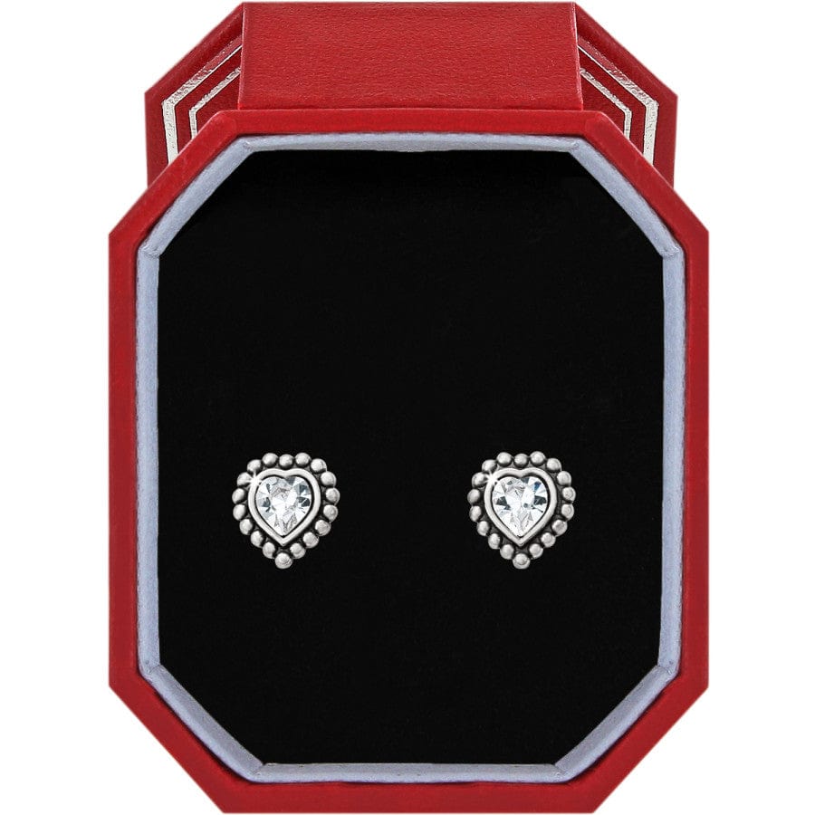 Shimmer Heart Crystal Stud Earrings Gift Set