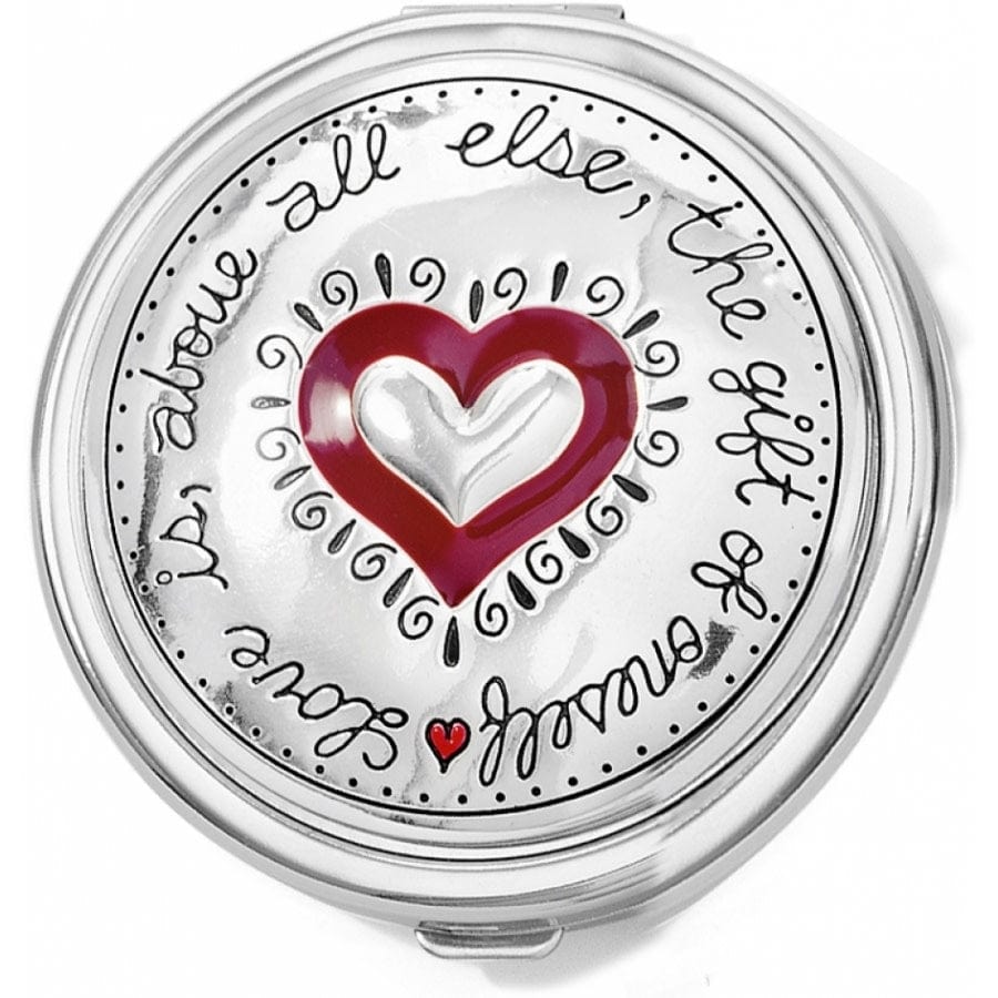 Heart-Shaped Compact Mirror - Joyful Gift for Her
