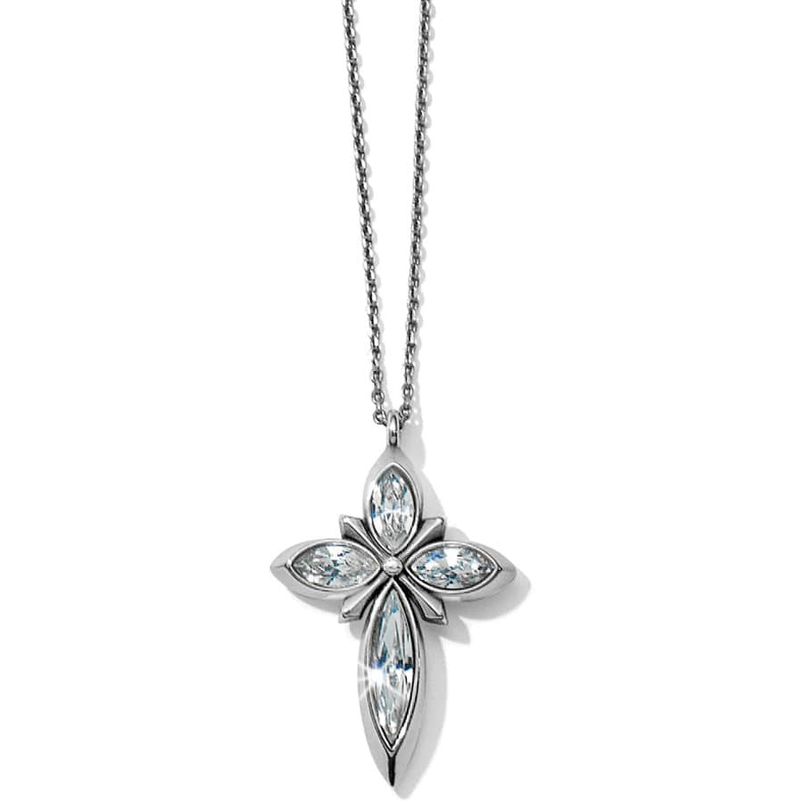 Crystal Spear Cross Necklace – Inspired by Prayer Spire