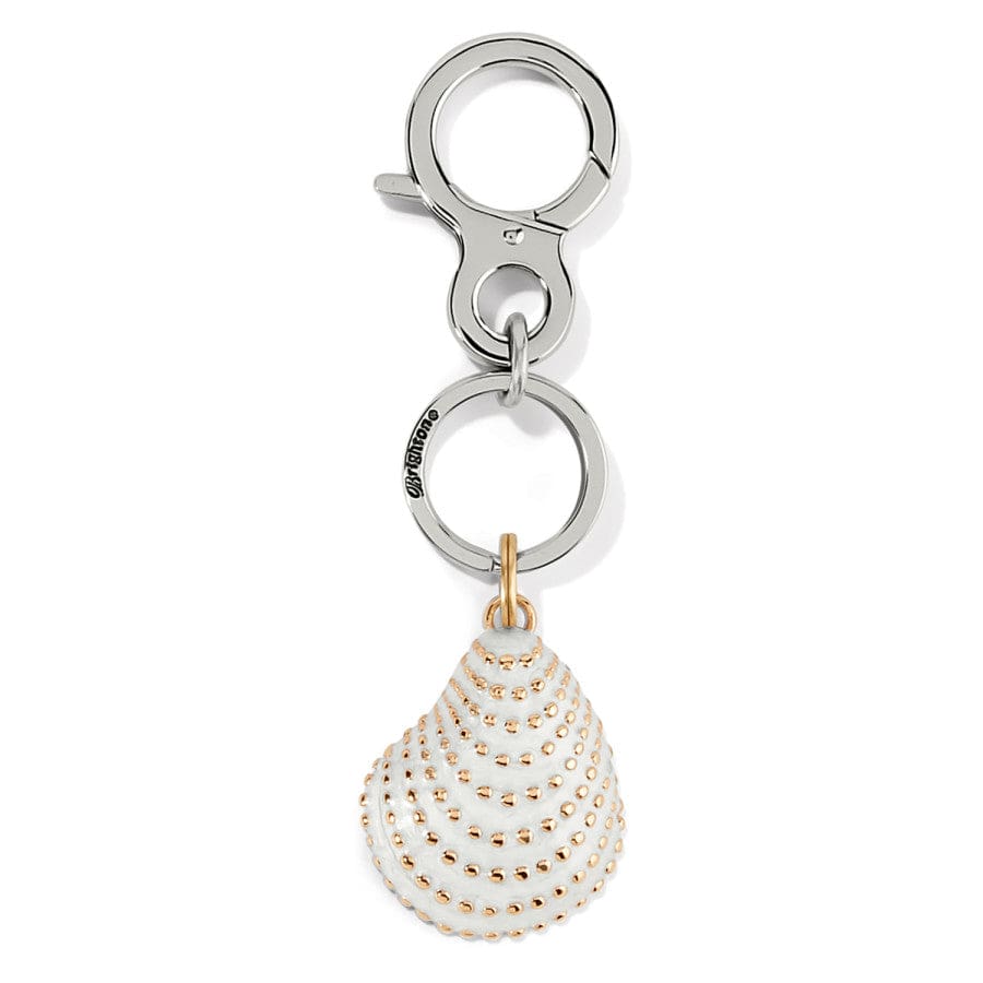 Seashell Handbag Charm with Gold Accent - Sunset Cove Fob