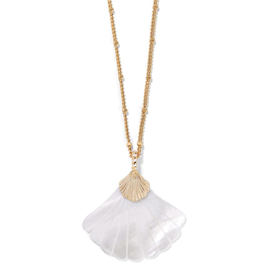Mother of Pearl Shell Necklace – Gold Chain Pendant for Women