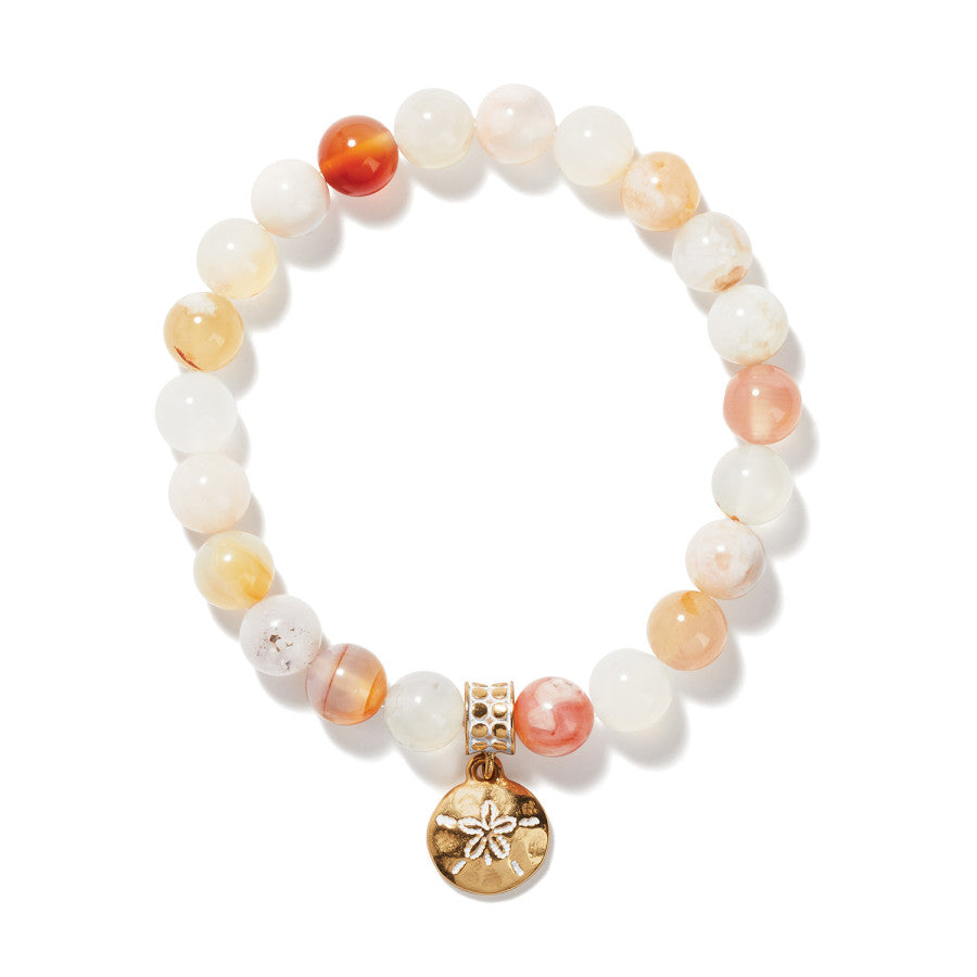Sunset Cove Stretch Bracelet with Semi-Precious Beads - Handmade Summer Jewelry