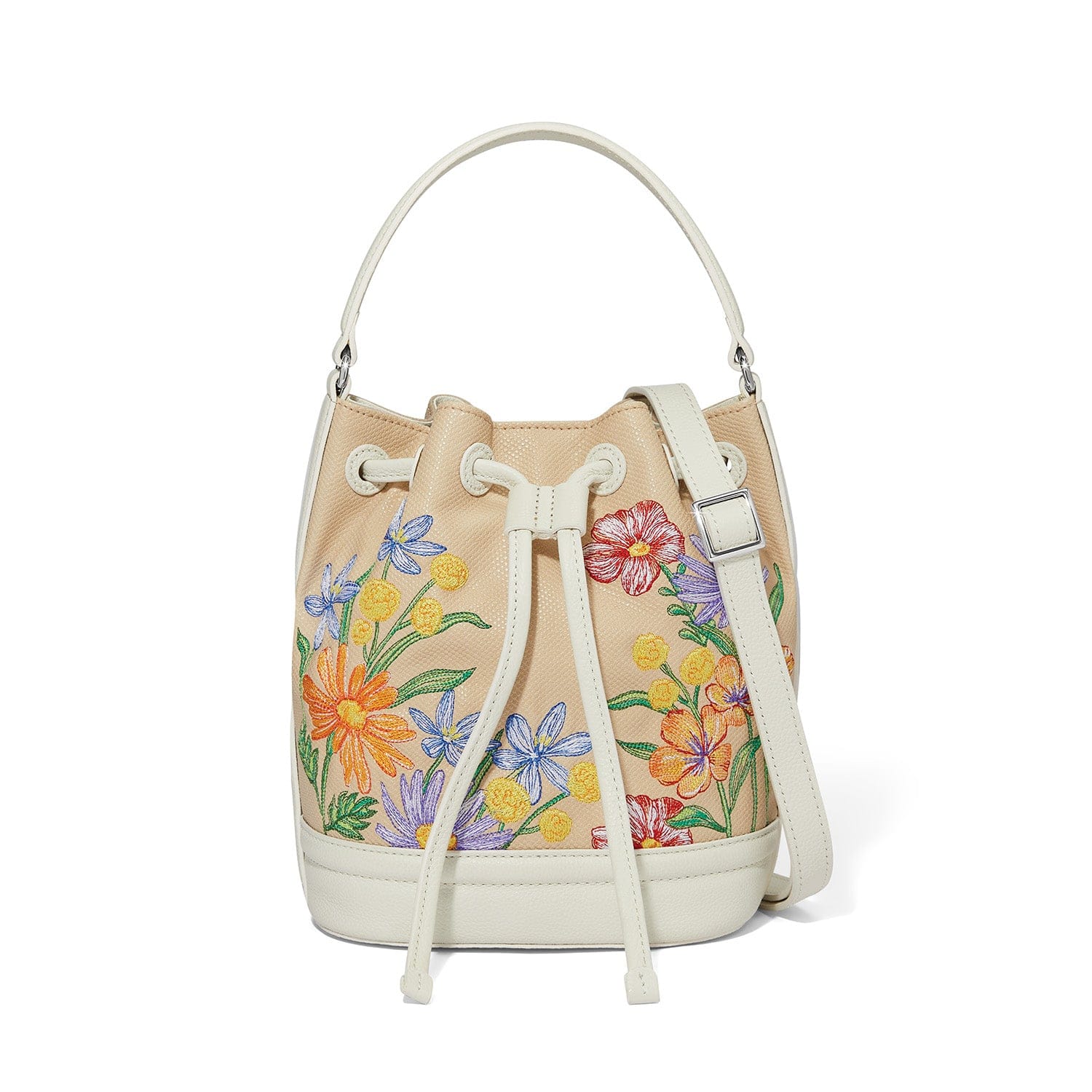 Sydney Betty Floral Embroidered Canvas Bucket Bag