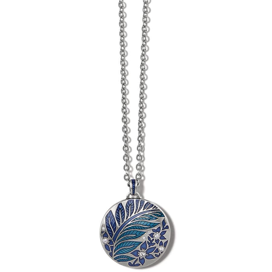Handcrafted Terra Necklace - Blue & Turquoise Enamel Pendant