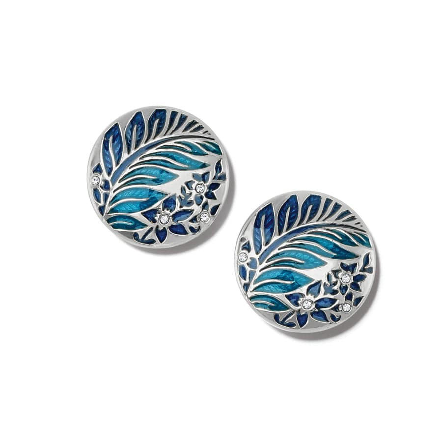 Handcrafted Blue-Turquoise Enamel Post Earrings – Terra