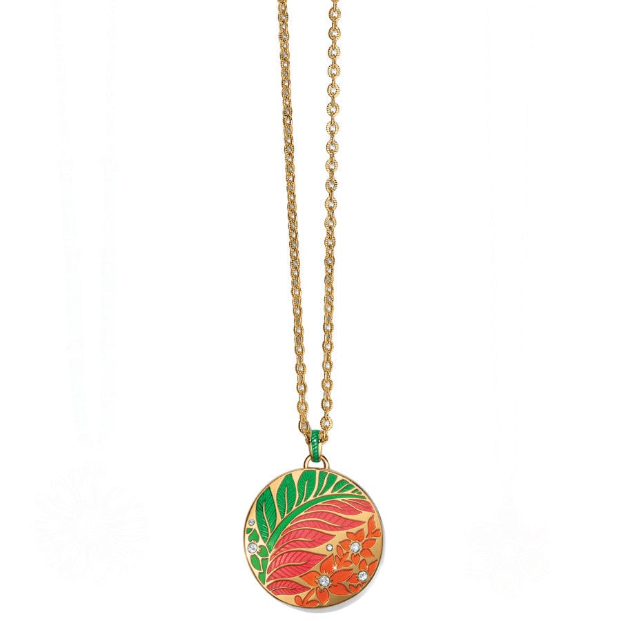 Terra Tropica Reversible Handcrafted Enamel Necklace