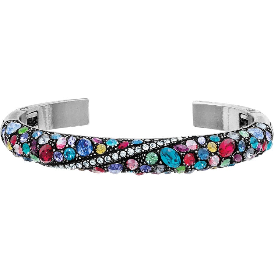 Trust Your Journey Crystal Hinged Bangle Bracelet for Stacking