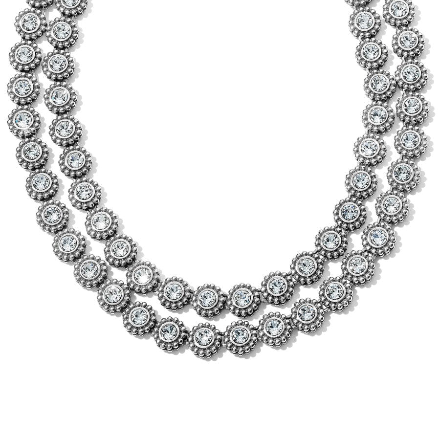 Sparkling Crystal Double Link Necklace – Twinkle Motif Jewelry