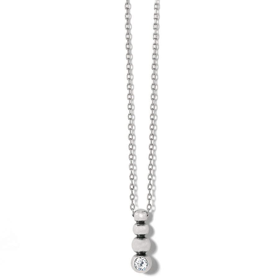 Handcrafted Reversible Crystal Drop Necklace with Granulation Detailing