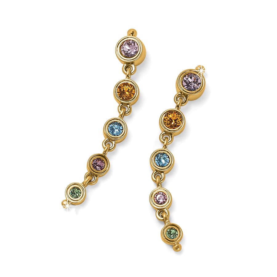 Balinese Crystal Drop Earrings | Handcrafted Mod Post Design