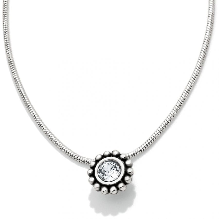 Brighton Twinkle Petite Crystal Necklace in Silver