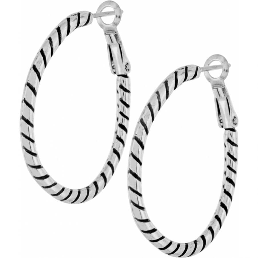 Twist Oval Hoop Charm Earrings for Women - Brighton Collection