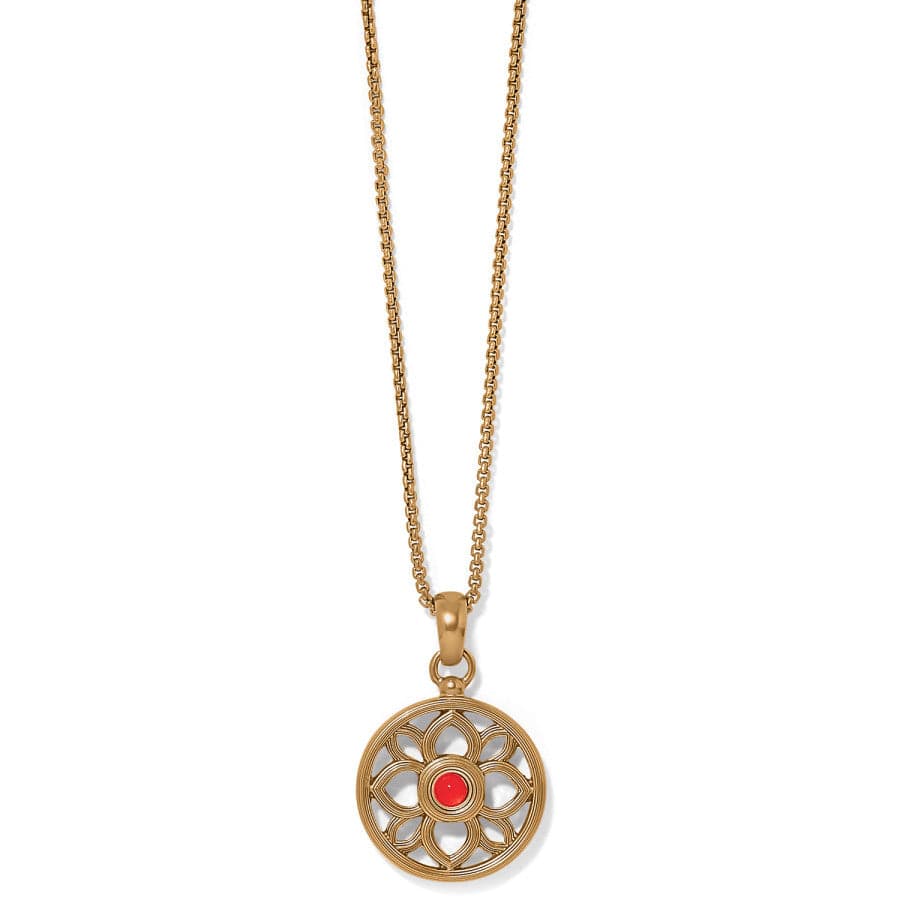 Renaissance Venetian Gold Carnelian Necklace – Rose Window Design