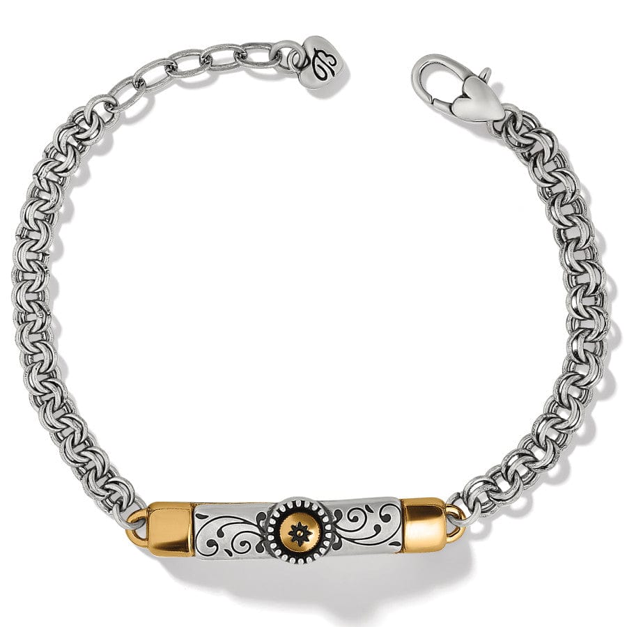 Venezia Carnival Inspired Mixed Metal Bar Bracelet