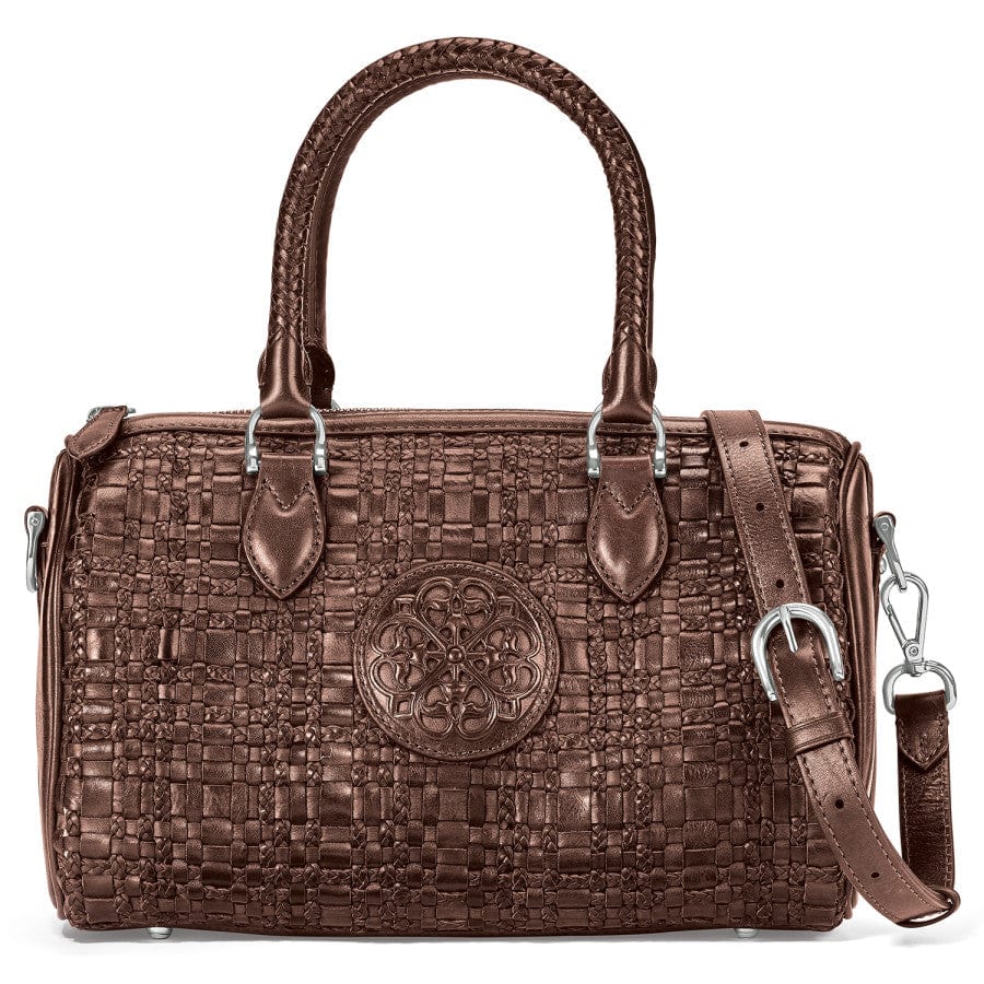 Handcrafted Leather Satchel with Braided Handles – Vereda