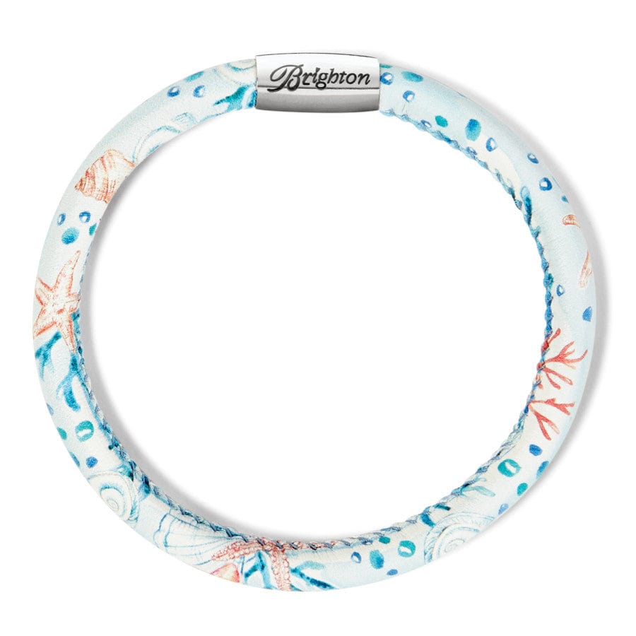 Coastal Leather Bracelet with Woodstock Charm – Voyage