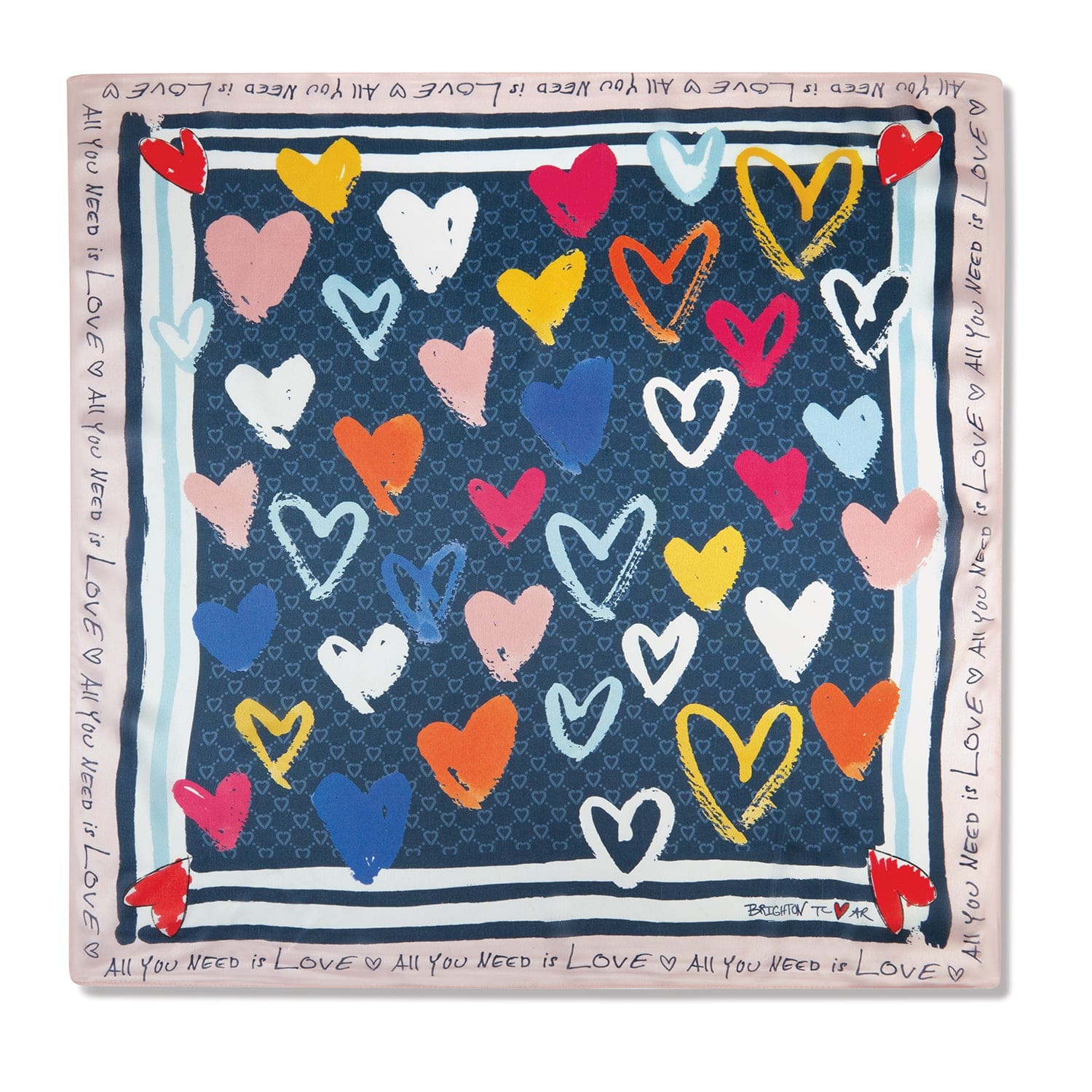 Color Of Love Scarf with All You Need is Love Quote - Tom Clancy Design
