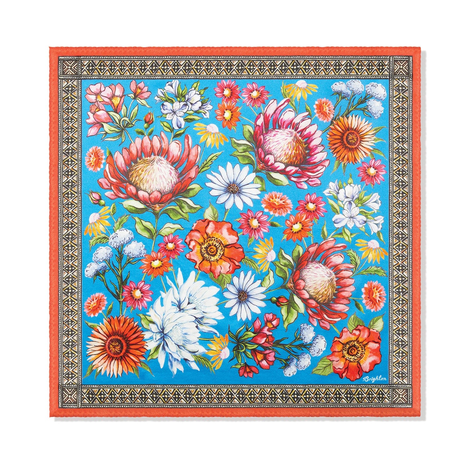 Floral Print Handbag Scarf - Designer Pattern Accessory