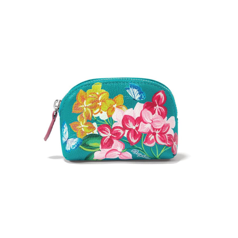 Hydrangea & Butterfly Mini Coin Purse – Summer Colors