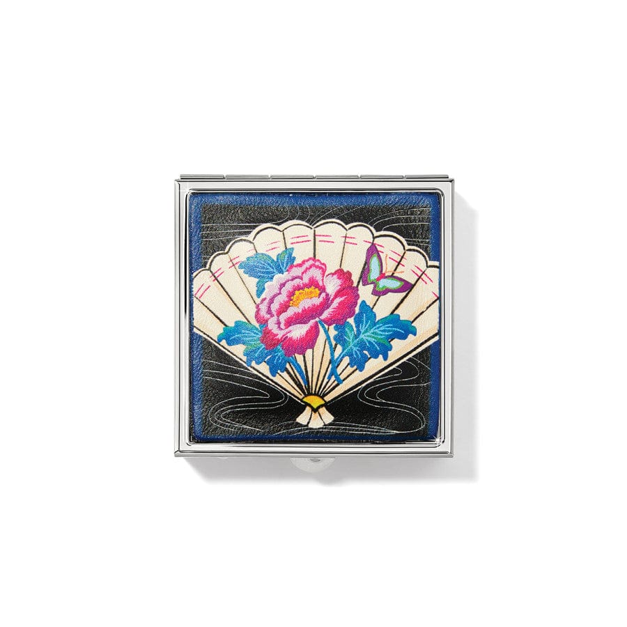 Japanese Folding Fan Design Kyoto Pill Box – Floral Artwork
